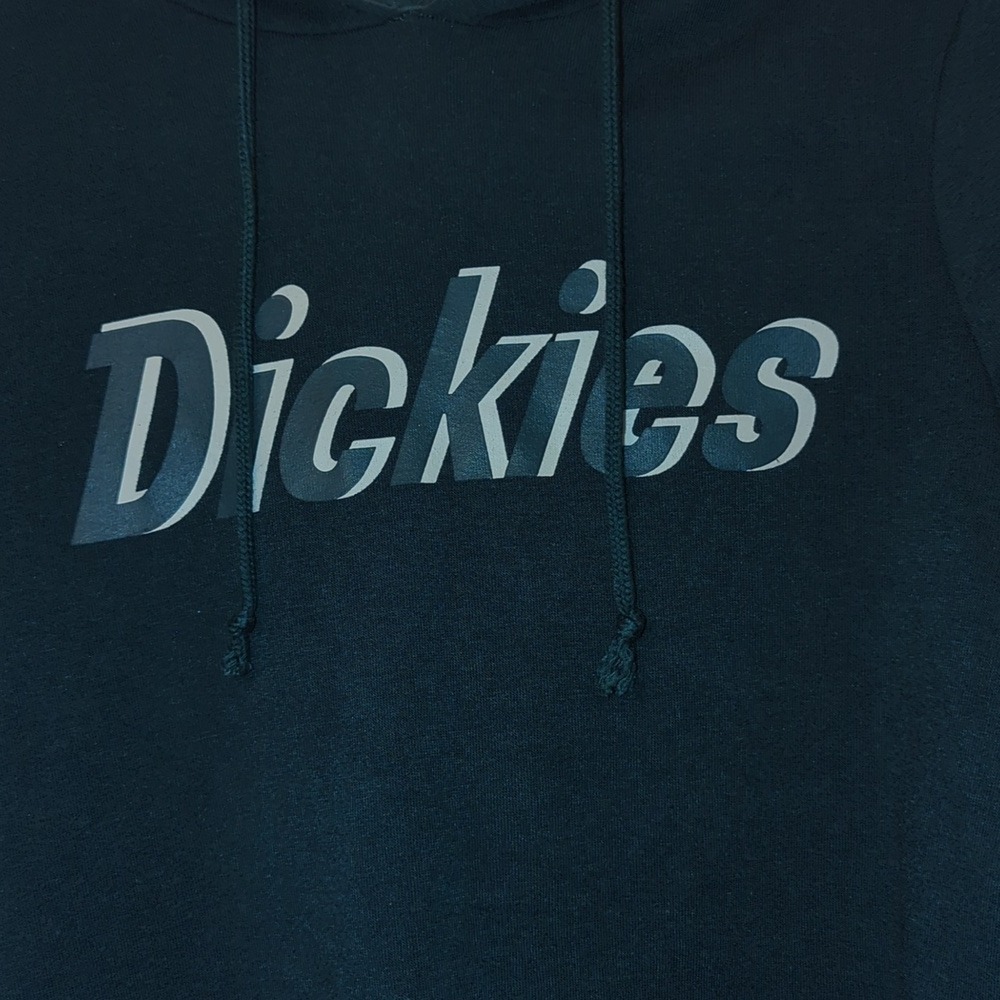 Dickies Cropped Hoodie Forest Green Graphic Women's Small Loungewear Streetwear - Picture 5 of 5
